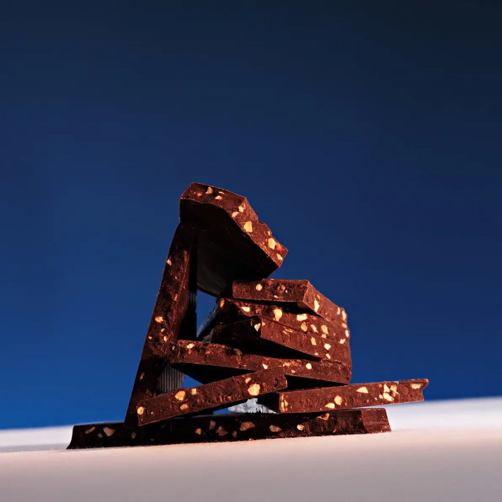 Meurisse Chocolate: Organic Dark Chocolate with Caramelised Almonds