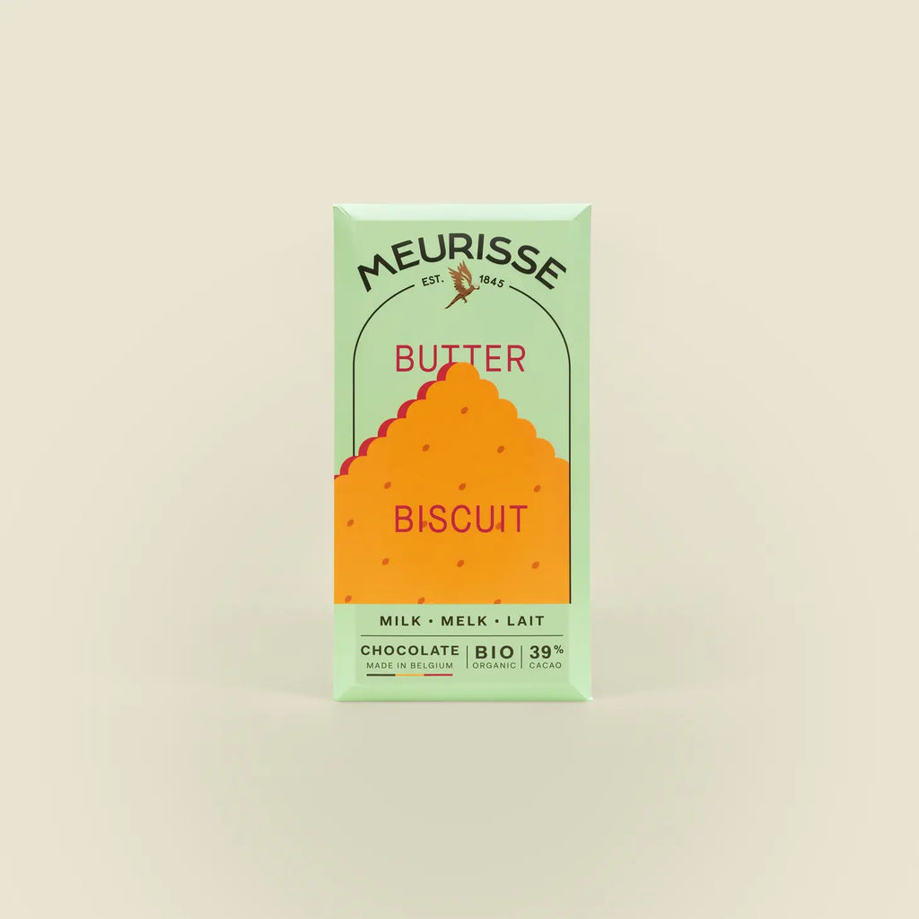 Meurisse Chocolate: Organic Milk Chocolate with Butter Biscuit
