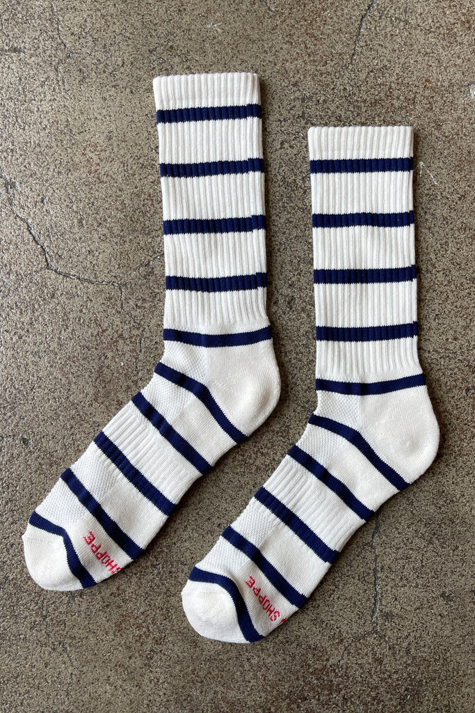 Le Bon Shoppe - Striped Boyfriend Socks, Extended