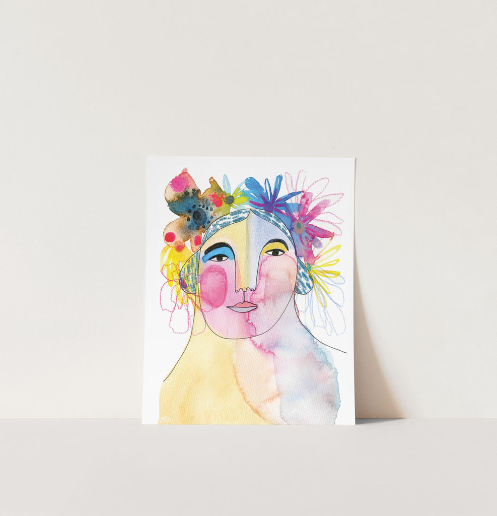Katy Biele - Floral Lady II (print)