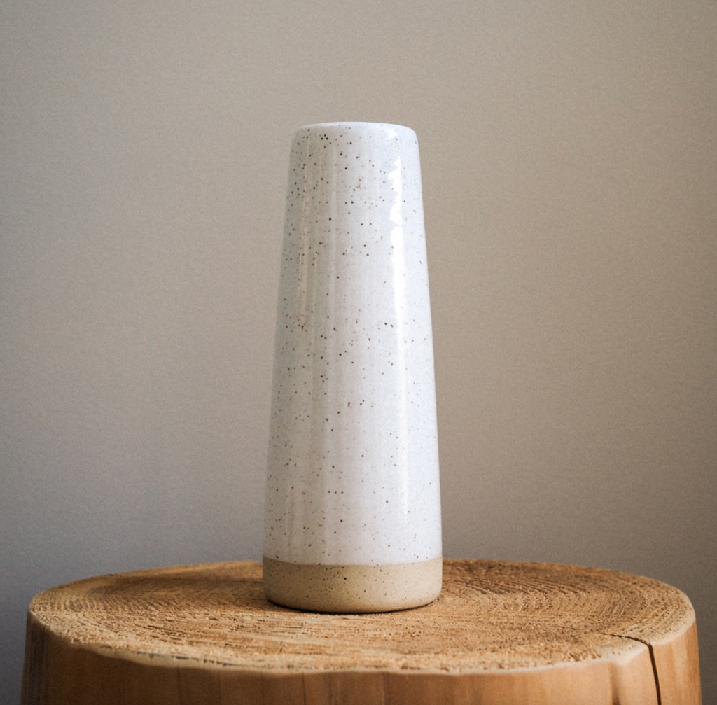 Pinto Projects - Big Cone Vase in Eggshell