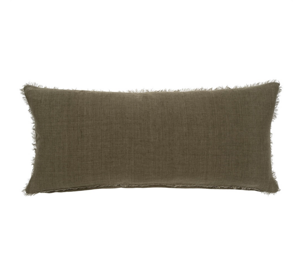 14x31 Lina Linen Pillow, Mink