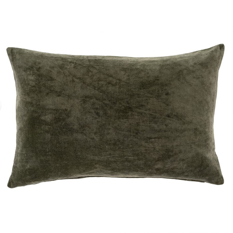 Vera Velvet Pillow, 16x24 (cypress)