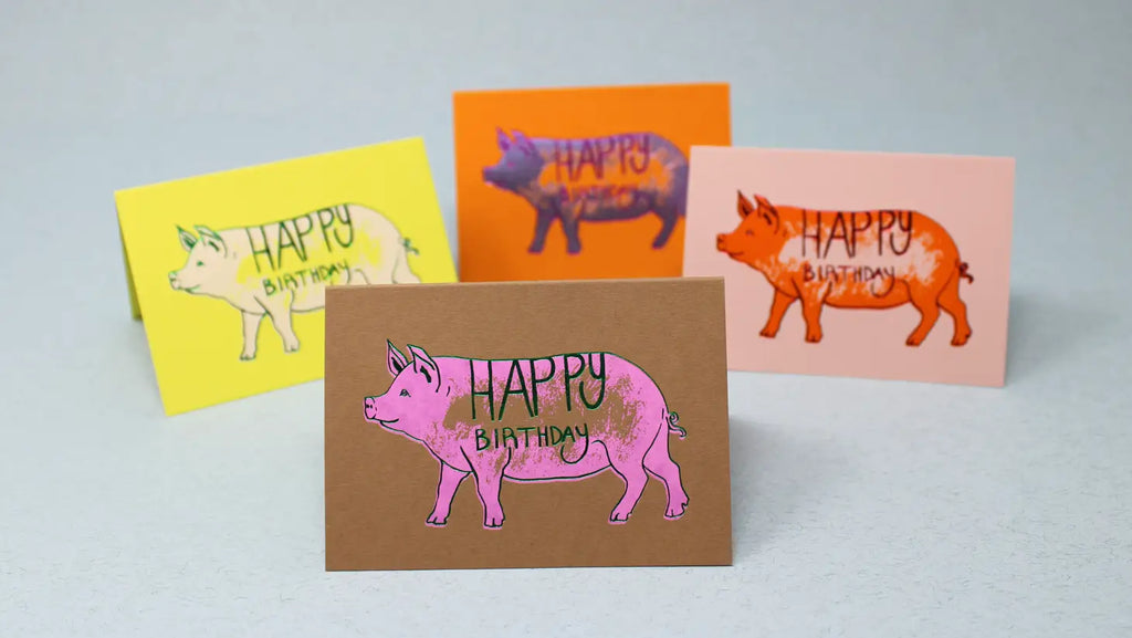 Ark Card - Birthday Pig Mini Card