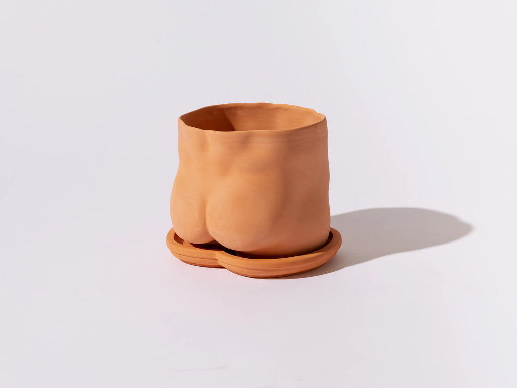 Group Partner - 5" Terracotta bootie pot (With Saucer)
