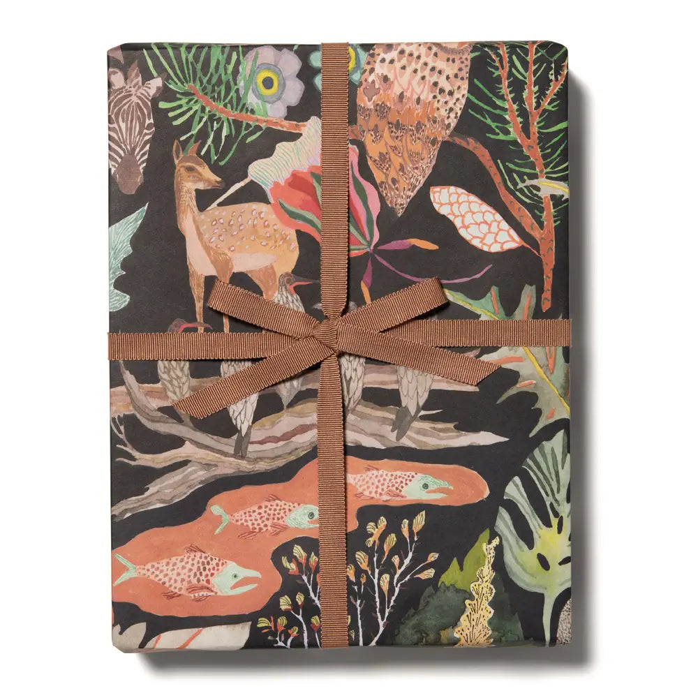 Red Cap Cards - Habitat Wrapping Paper
