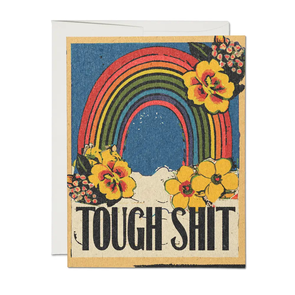 Red Cap Cards 'Tough Shit' Encouragement Card