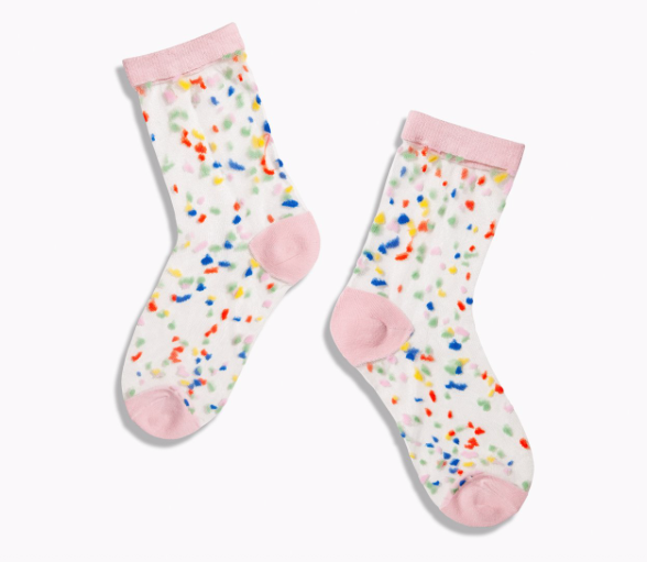 Poketo - Sheer Socks in Confetti