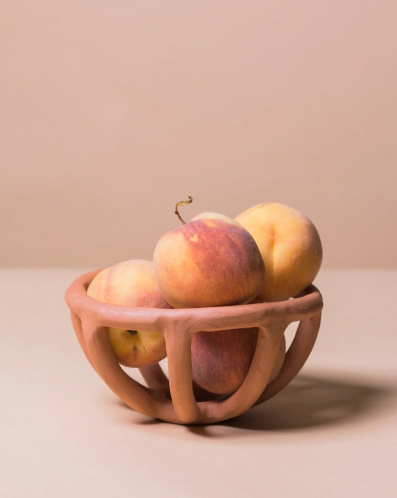 SIN Prong Fruit Bowl, terracotta