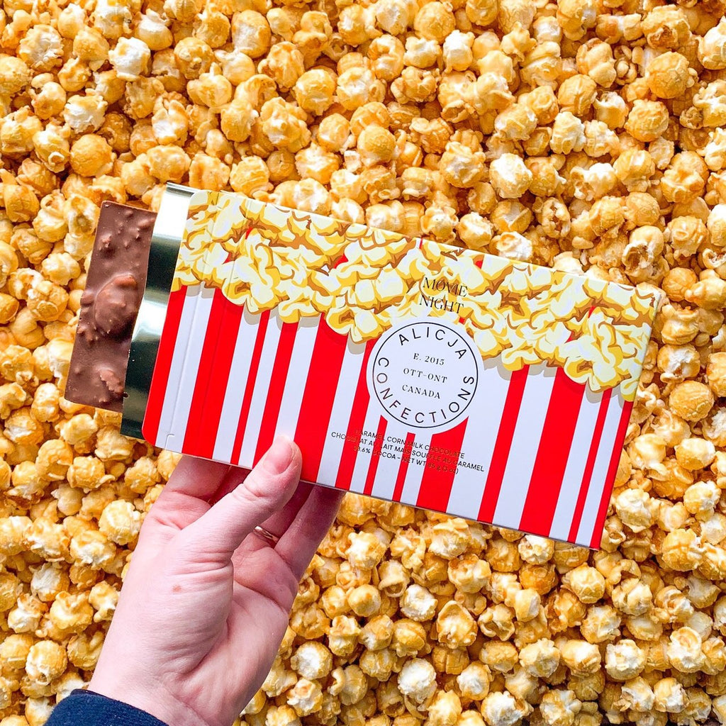 Alicja Confections: Movie Night • Caramel Popcorn Milk Chocolate