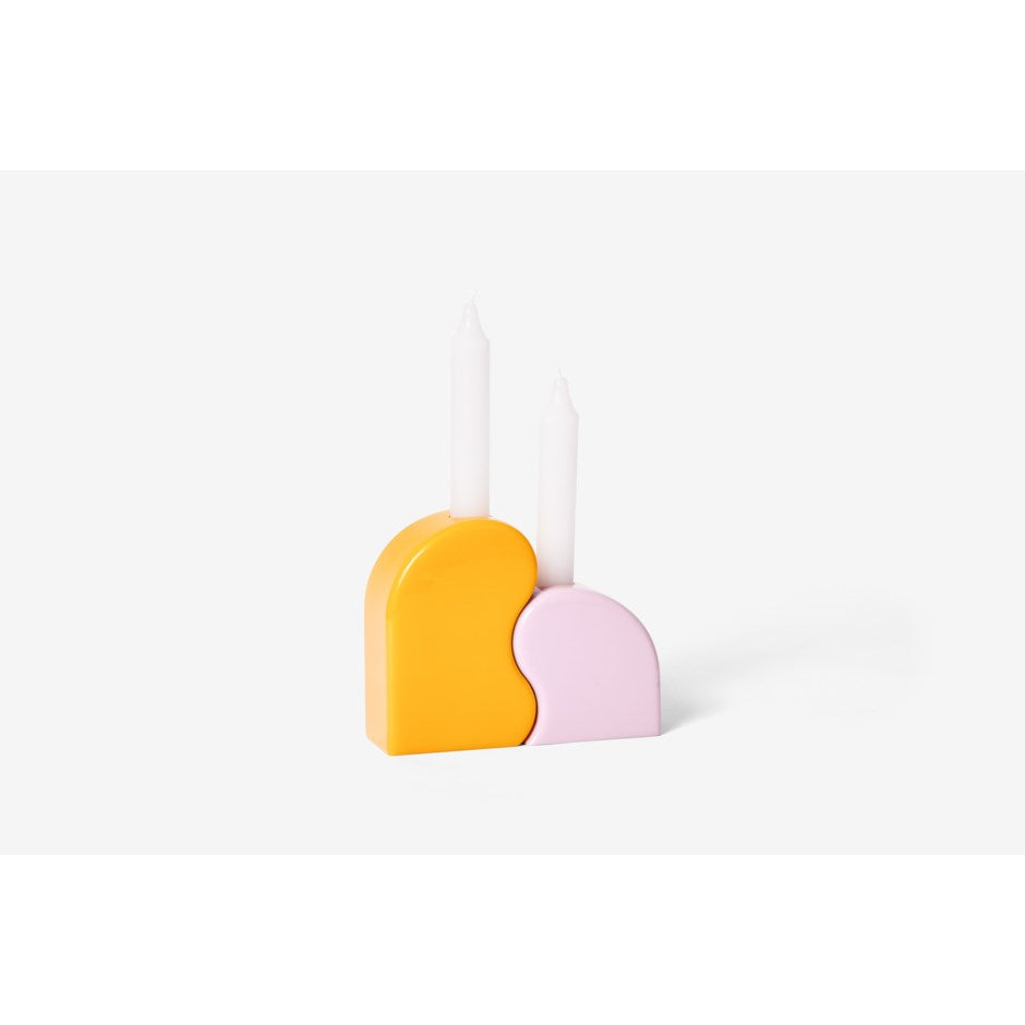 Areaware - Seymour Candle Holders (orange/pink)