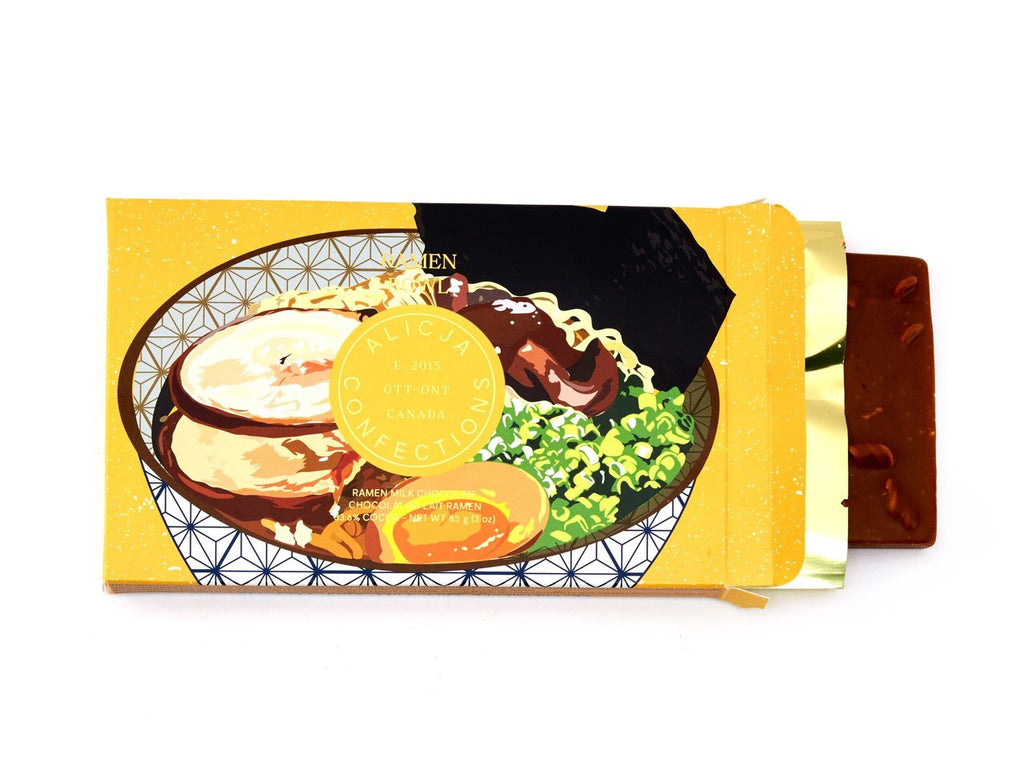 Alicja Confections: Ramen Bowl • Dried Ramen 33.6% Milk Chocolate