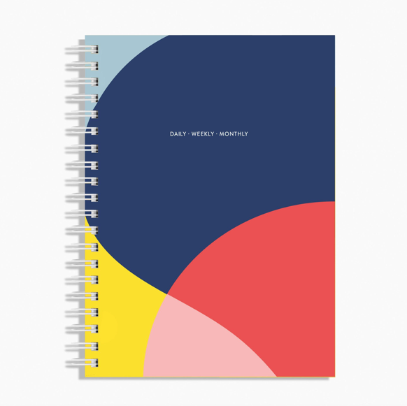 Poketo Daily Weekly Monthly Planner, Large in Swell